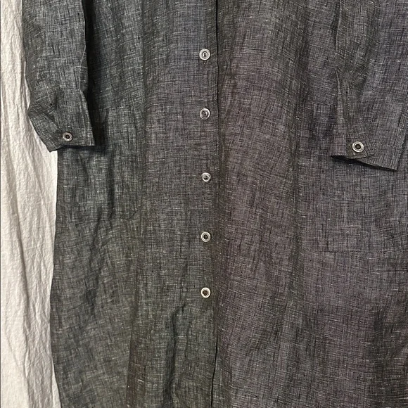 Pure Linen Handmade Coat - Picture 8 of 16